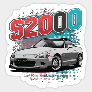 Honda S2000 Vintage Car Sticker